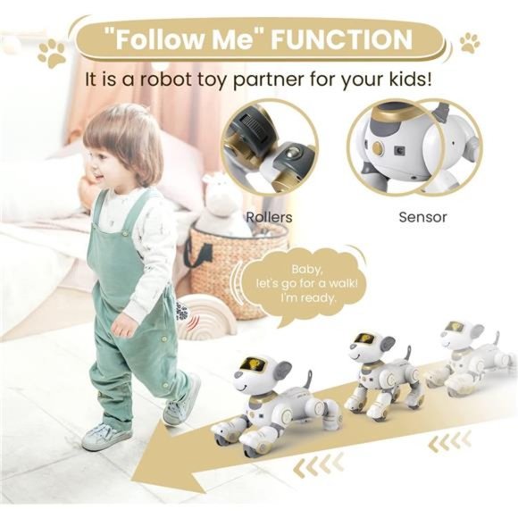 Robot Dog Toys Interactive Dogs Toy with Sing Dance Programmable for Ages 8-12 - Picture 2 of 6